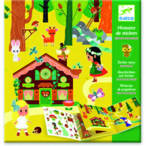 Planse cu abtibilduri repozitionabile Padurea fermecata DJECO