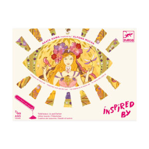 Atelier de pictura Art Nouveau cu sclipici Inspired by Mucha Djeco