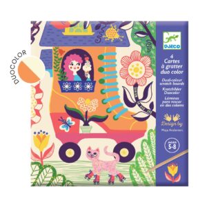 Joc creativ de razuit Casute trasnite Djeco