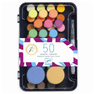 Paleta artistului 50 de culori guase Djeco
