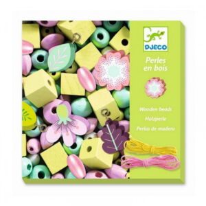 Margele din lemn - Flori si Frunze DJECO