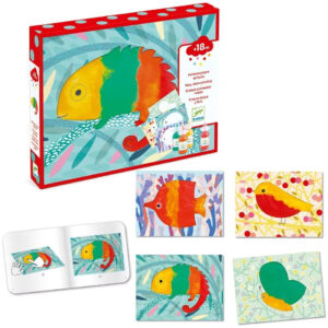 Joc creativ Bebe apasa si picteaza Djeco