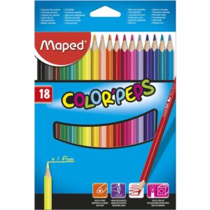 Creioane colorate MAPED Star/18
