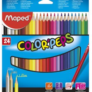 Creioane colorate MAPED Star/24