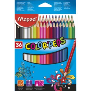Creioane colorate MAPED Star/36