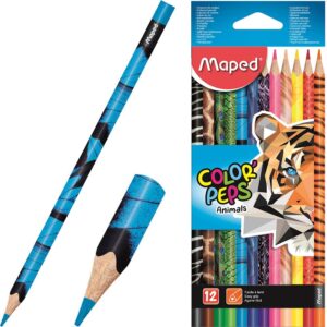 Creioane colorate MAPED Animals/12