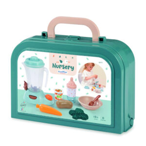 Mancare p/u papusi in valiza retro 12 accesorii Ecoiffier