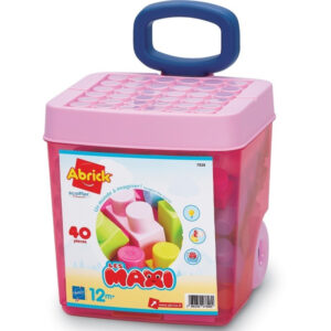 Constructor portativ in cutie roz 40 buc Ecoiffier