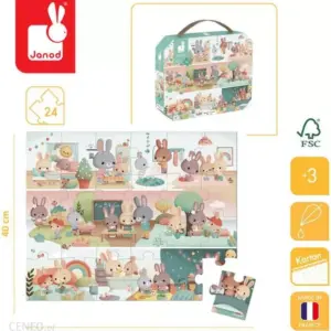 Puzzle Ziua iepurasilor 24 pcs. JANOD