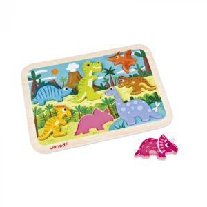 J07054 PUZZLE DIN LEMN - Dinozauri