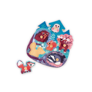 Puzzle din lemn Padurea fericita Janod