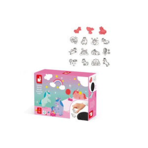 Set creativ Stamps Unicorn 3+ 15 buc Janod