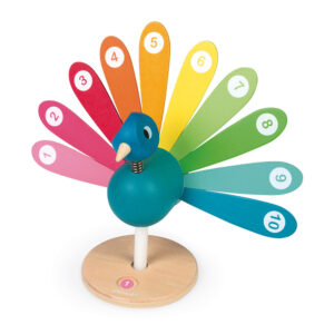 Invatam sa numaram - Paun (3 niveluri de dificultate)