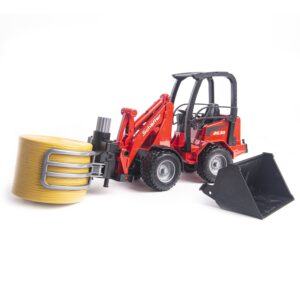 Incarcator Schaffer cu cleste pentru baloti rotunzi Bruder