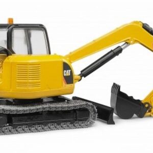 Mini excavator Cat + fugurina muncitor Bruder