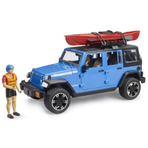Jeep Wrangler Rubicon Unlimited cu caiac si caiac Bruder