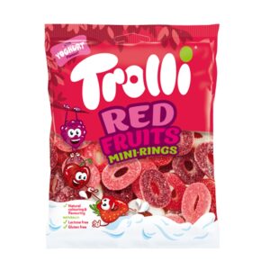 Trolli Bomboane gumate RED FRUITS MINI RINGS 100g