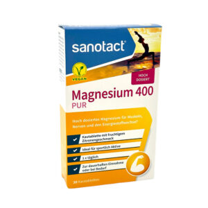 Magneziu PUR 400mg Vegan comp.masticalb. N30 Sanotact
