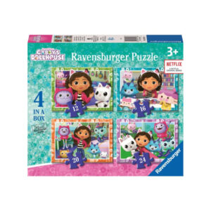 Puzzle Gabby's Dollhouse 4 In A Box RAVENSBURGER