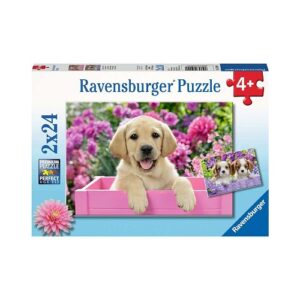 Puzzle Catelus 2*24 piese RAVENSBURGER
