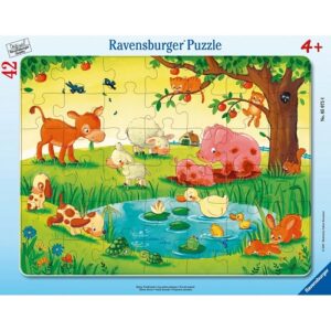 Puzzle Mici iubitori de animale 42 piese RAVENSBURGER
