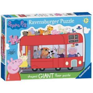 Puzzle Peppa pig cu autobuz RAVENSBURGER
