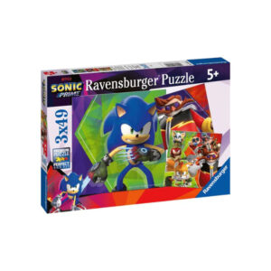 Puzzle Sonic Prime 3 x 49 RAVENSBURGER