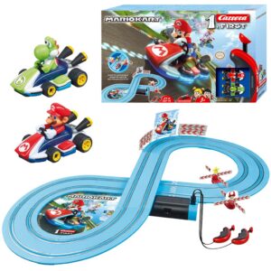 Pista de curse Mario Kart + 2 masini cu radiocomanda Carrera