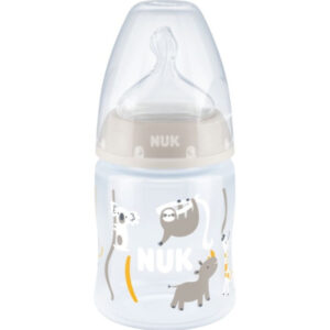 Sticluta First Choice Temp plastic 150ml+tetina silicon 0-6luni (S) NUK