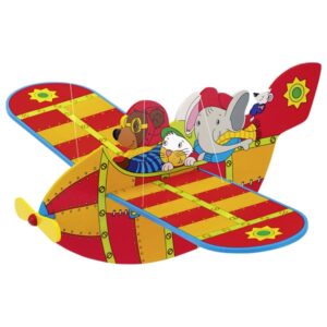 Avion Decor  balansator cu animale GOKI