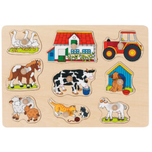 puzzle de ridicare -Ferma I (30 x 21 x 2.4 cm) GOKI