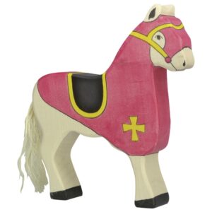 Figurina cal lemn rosu Goki