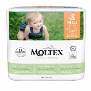 Scutece Moltex Nature 3 Midi eco hipoalergice 4-9 kg N33