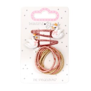 Set pentru par Clama + radiera Lebada SPIEGELBURG