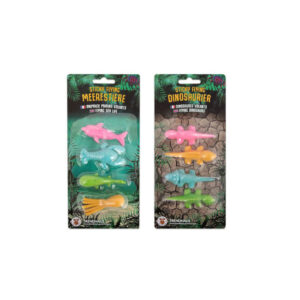 Set 4 firurine antistres Sticky Flying Dino, Sea Creatures in asort. Trendhaus