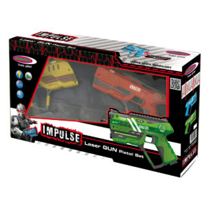 Set Arma Impulse Laser Gun Pistol 2 culori in asort. JAMARA