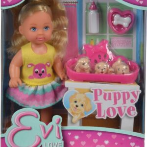 Simba papusa EL cu catelus 12 cm