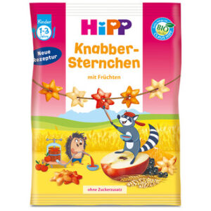 Stelute crocante cu fructe HiPP 30 G