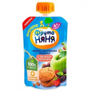 Piure din ovaz-mar-capsuna-mure-biscuiti FN 90g