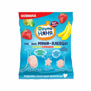 Mini crispbread orez-mere-capsuni-banana FN 9x30g