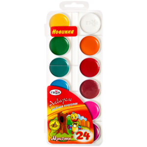 Acuarela GAMMA Multiki, 24 culori