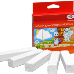 Creta p/u asfalt Multiki, 5 bucati, alba