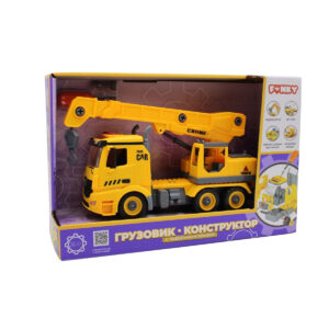 Masina de constructie Macara sun/lum Funky Toys