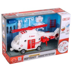 Elicopter de salvare-constructor ,sun/lum Funky Toys