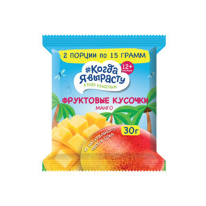 Bucati de fructe Mango 12+ luni 30 gr КяВ