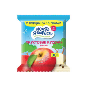 Bucati de fructe Mere 12+ luni 30 gr КяВ