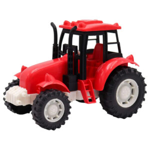 Tractor cu mecanism Eco rosu 16cm Funky Toys