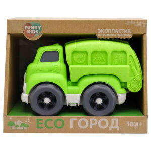 Masina Tehnologia urbana Eco verde 18cm Funky Toys