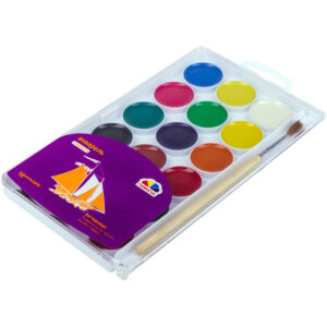 Vopsea acuarela 18 cul. cu pensula Creativitate GAMMA UA