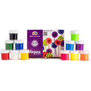 Set de vopsele acrilice 6 cul. mat 10 ml fara pensula (6 cul. fluorescente) Creativitate GAMMA UA